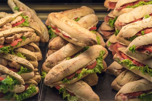 Baguette charcuterie cuite